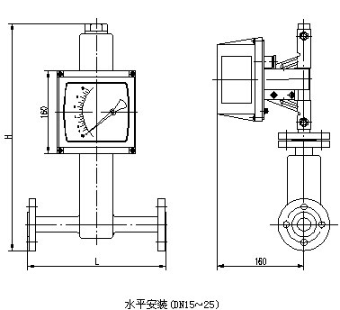 lzb浮子流量計(jì)外形尺寸圖